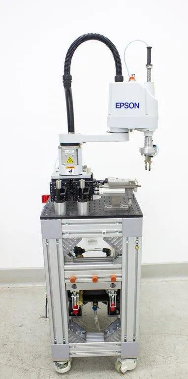 Epson G3-351S Scara Robot on Custom Cart - Compact, Powerful, and Cost-Effective
