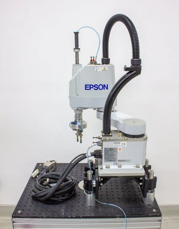 Epson G3-351S Scara Robot on Custom Cart - Compact, Powerful, and Cost-Effective