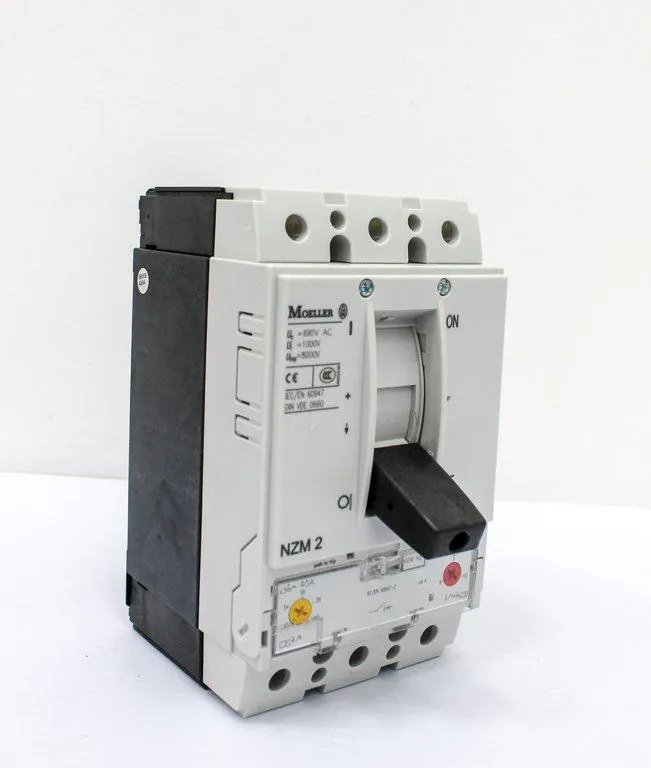 Moeller NZMH2-A40 Circuit Breaker 3 Pole 40A 500VAC Thermal Magnetic