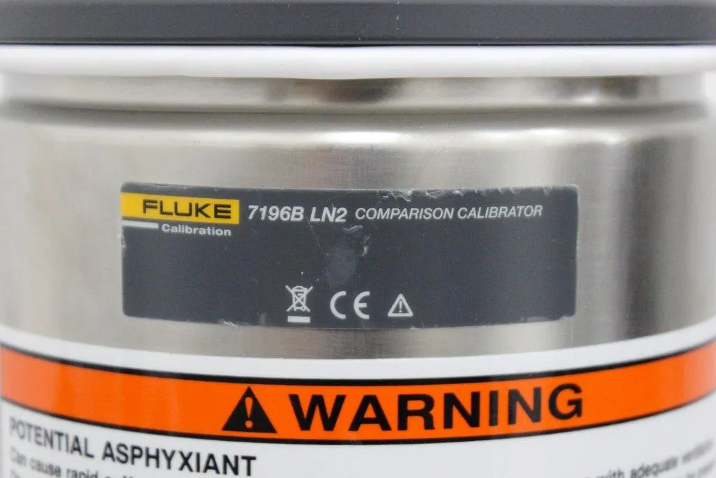 Fluke 7196B LN2 Comparison Calibrator Calibration