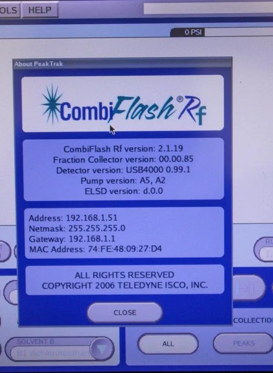 Teledyne RF+UV ISCO CombiFlash RF Flash Chemistry Analyzer Needs Repair