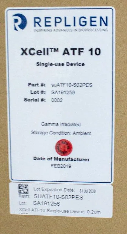 Repligen XCell ATF 10 Single-use Device - Cell Retention for High Cell Density Cultures