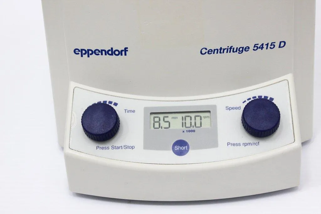 Eppendorf 5415D Microcentrifuge 13000 RPM 120V Powers On Good Condition