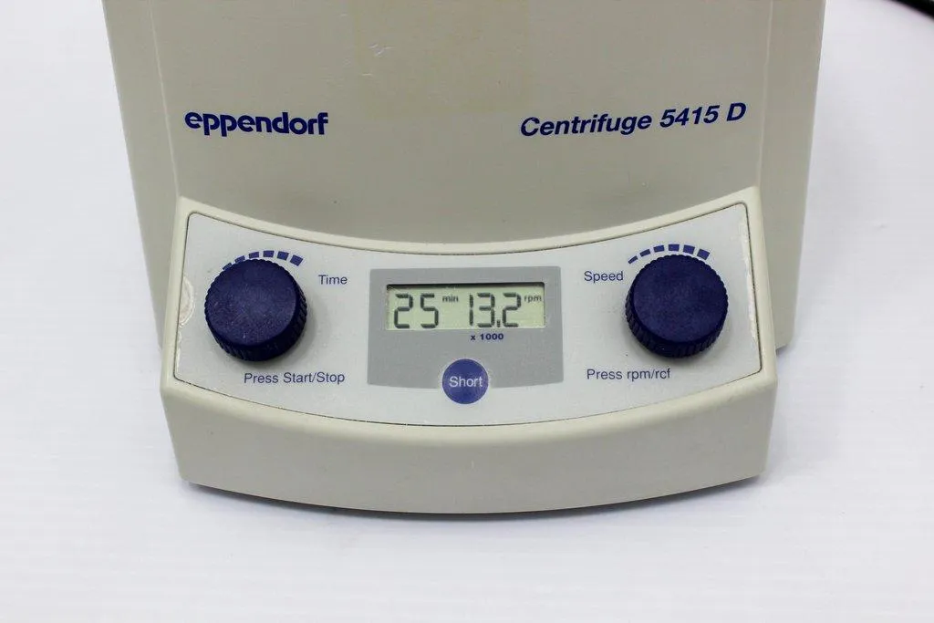 Eppendorf 5415D Microcentrifuge 13000 RPM 120V Powers On Good Condition