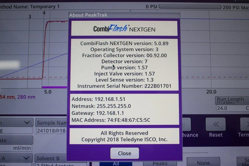Teledyne CombiFlash NextGen 300+ Fraction Collector HPLC System