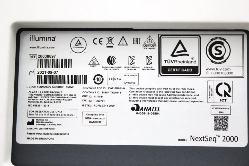 Illumina NextSeq 2000 DNA Sequencer