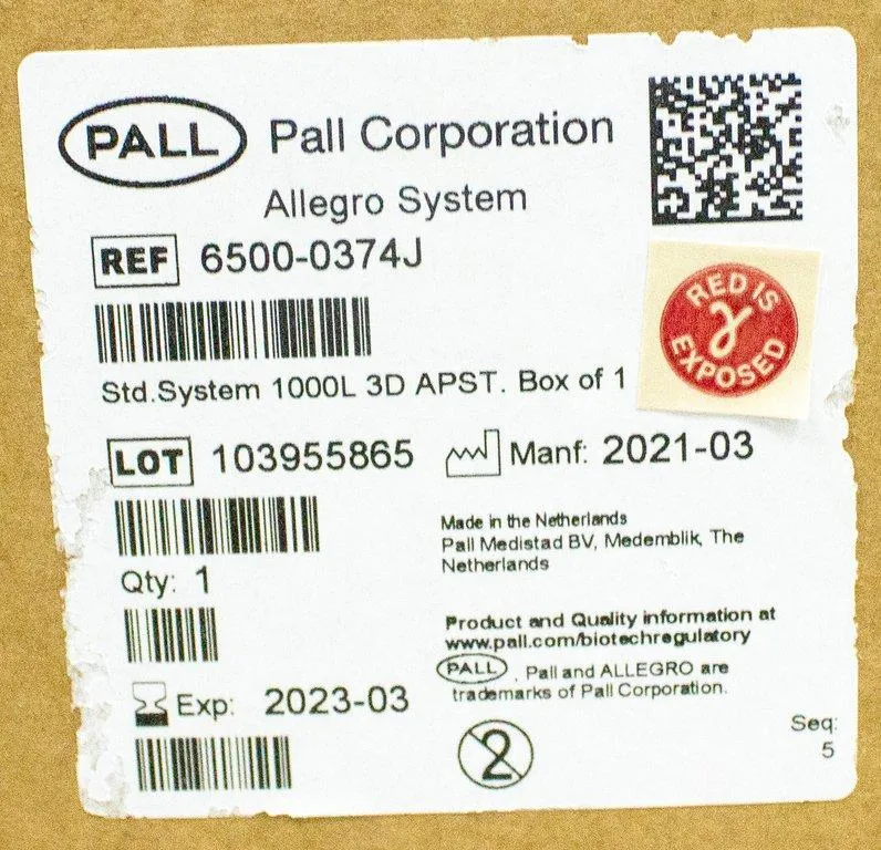 Pall LGRTTE 1000L Single Use Mixer