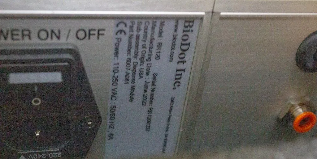 BIODOT RR120 Web Handling System
