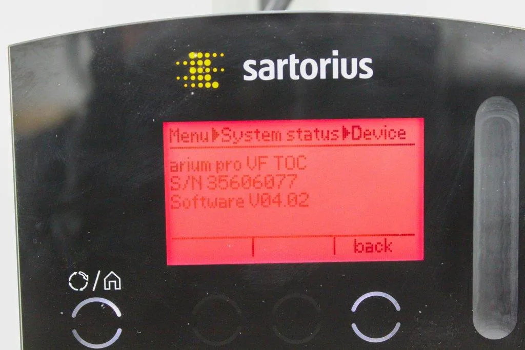 Sartorius H20PRO-VF-B-TOC Arium Pro VF/UF Water Purification System 35606077