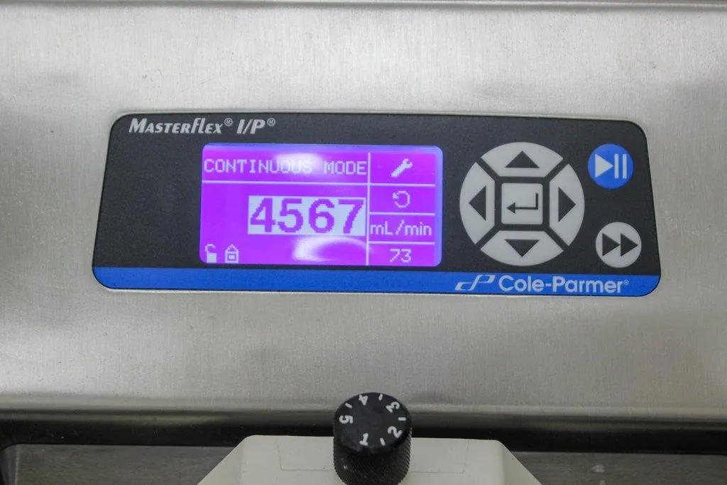 Cole Parmer 77420-18 Peristaltic Pump I/P Digital Stainless Steel 26000 mL/Min