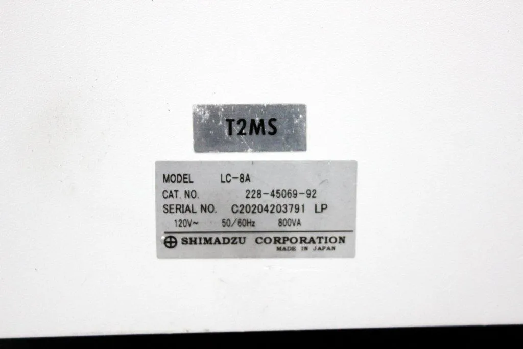 Shimadzu LC-8A Preparative Liquid Chromatography Pump 120V 45lb Good