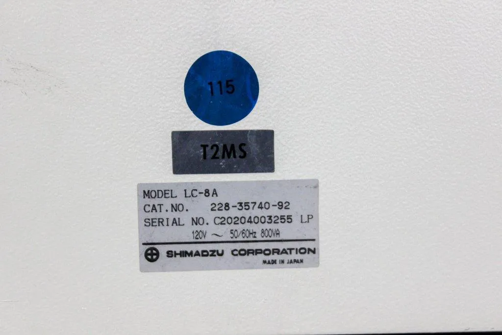 Shimadzu LC-8A Preparative Liquid Chromatography Pump 120V 50Hz-60Hz