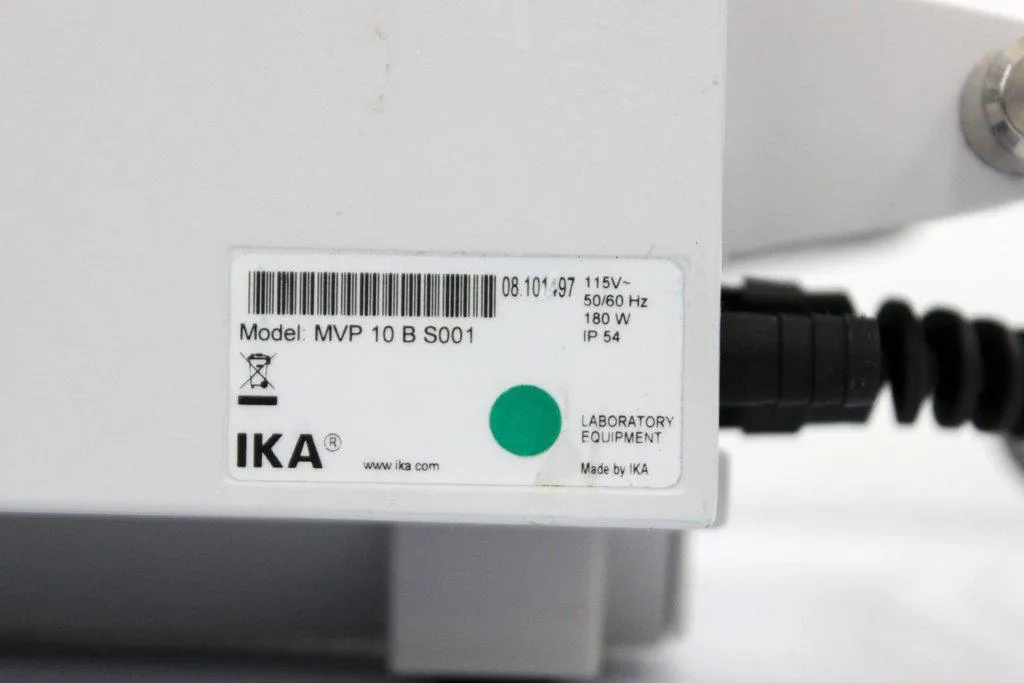 IKA MVP10 Compact Diaphragm Vacuum Pump Chem Resistant 180W 7mbar Pressure