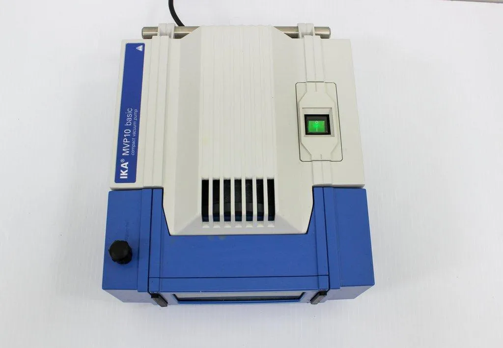 IKA MVP10 Compact Diaphragm Vacuum Pump Chem Resistant 180W 7mbar Pressure