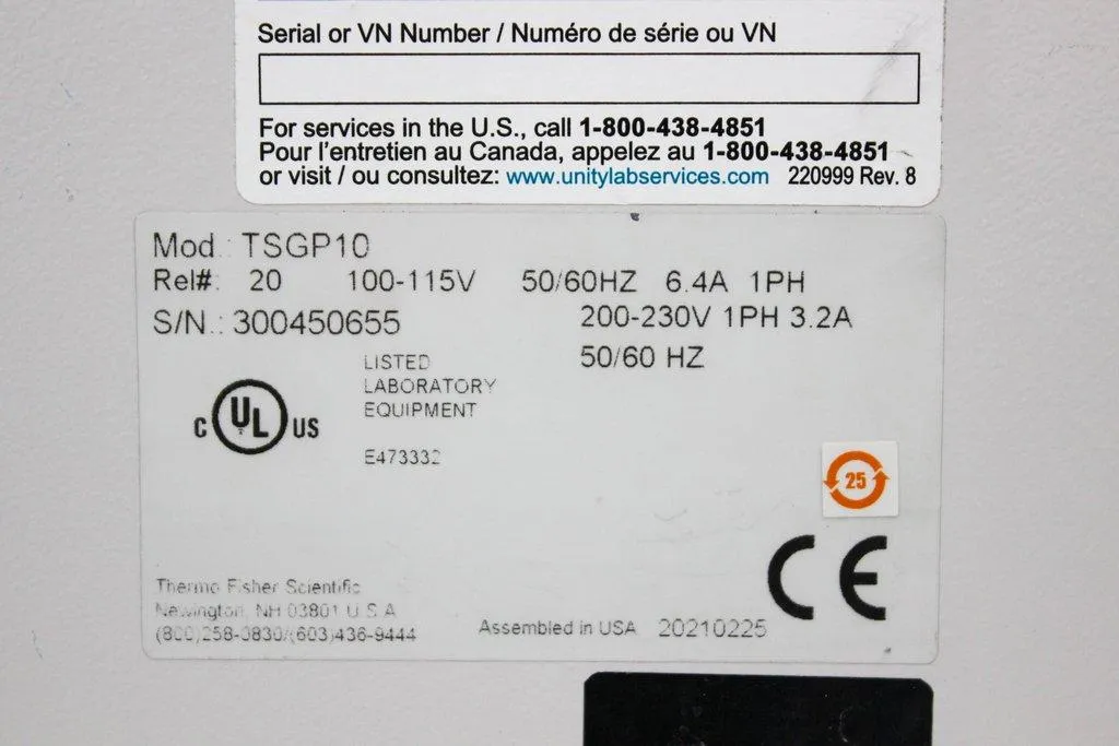 Thermo TSGP10 GP Water Bath Facility Unit 10L Temp Range Ambient-100C