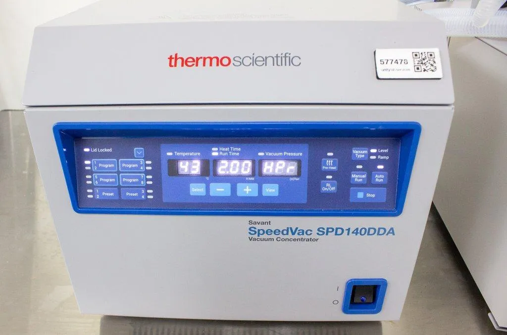 Thermo Savant SpeedVac SPD140DDA Vacuum Concentrator Nitrogen Evaporator