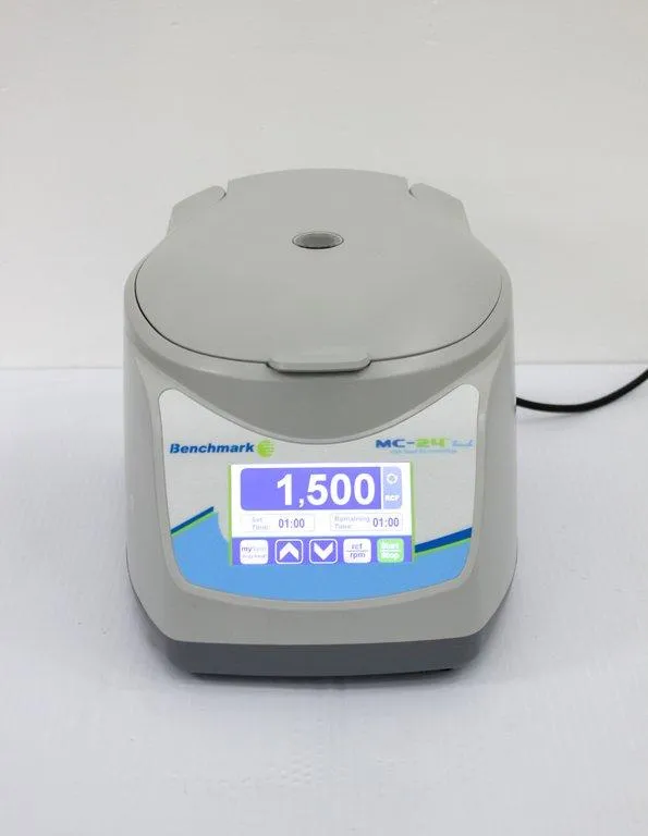 Benchmark MC-24 Touch High Speed Microcentrifuge 17k RPM, Imbalance Detection