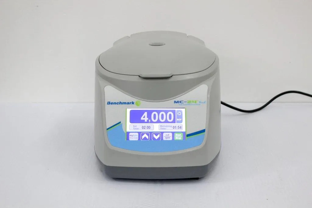 Benchmark MC-24 Touch High Speed Microcentrifuge 17k RPM, Imbalance Detection