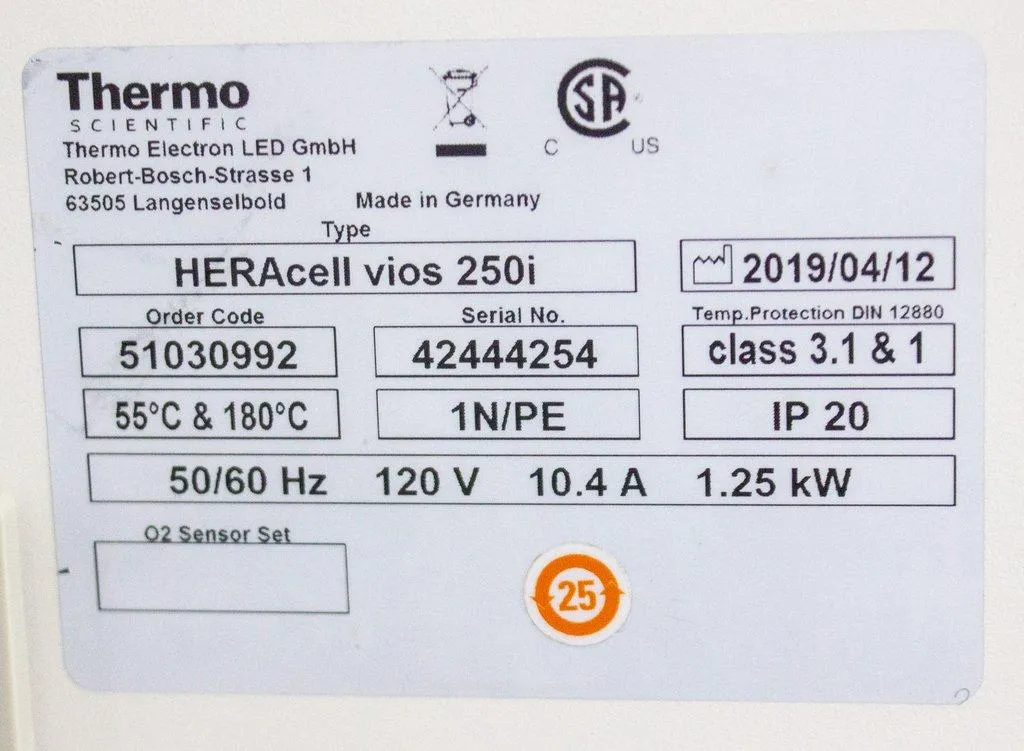 Thermo Scientific Heracell VIOS 250i CO2 Incubator