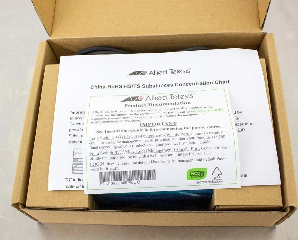 Allied Telesis AT-GS900/8 Network Switch