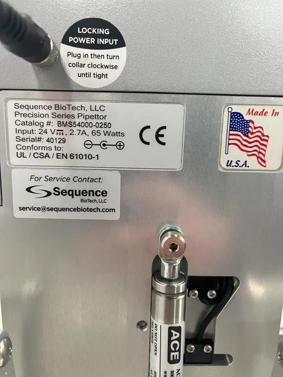 Sequence Biotech, LLC Precision Series Pipettor 250/96