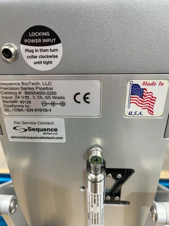 Sequence Precision Series Pipettor Benchtop Liquid Handling 250ul/96 Well G