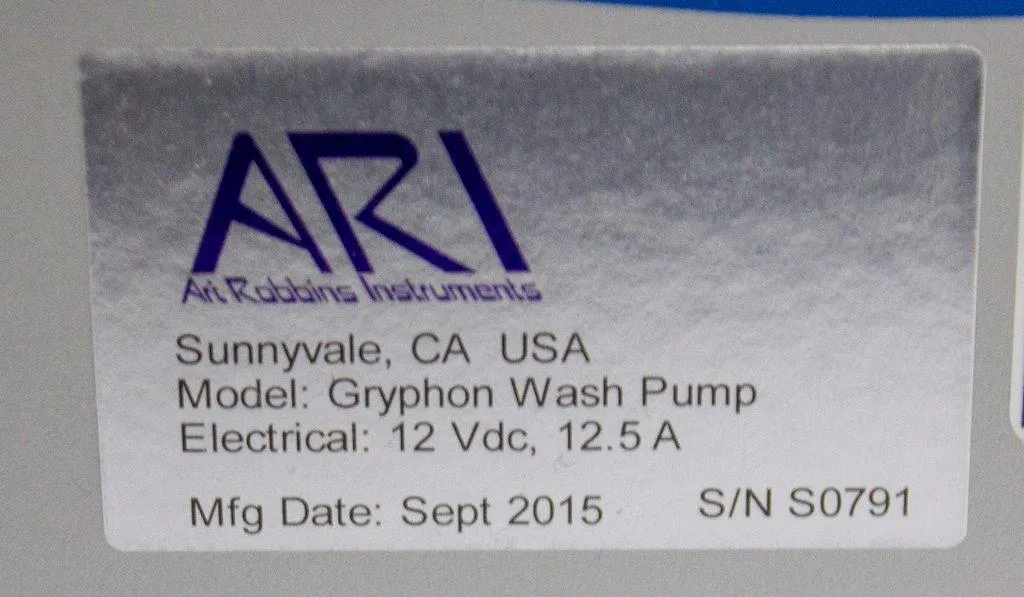 ARI Gryphon Wash Pump with MasterFlex L/S Head 07516-00