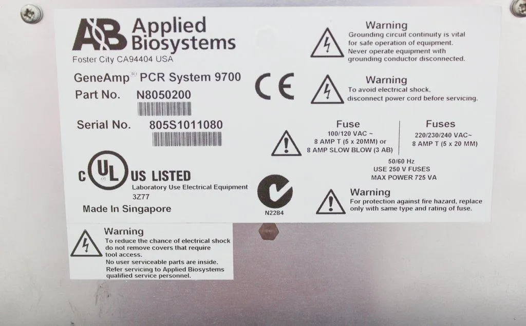 GeneAmp PCR System 9700 96-Well Block N8050200
