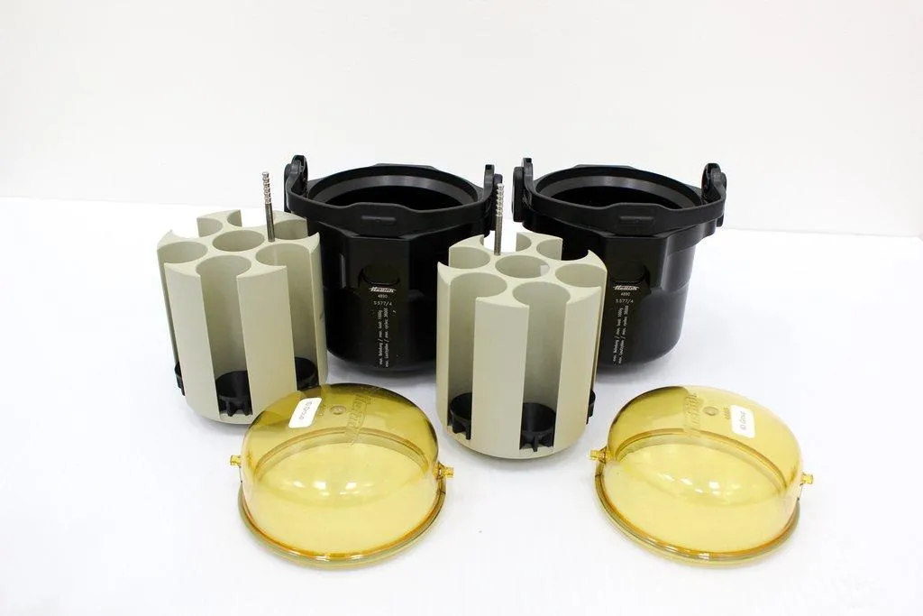 Hettich Swing Buckets 4890 Set of 2 with Lids for Rotanta 460-R Refrigerated Centrifuge