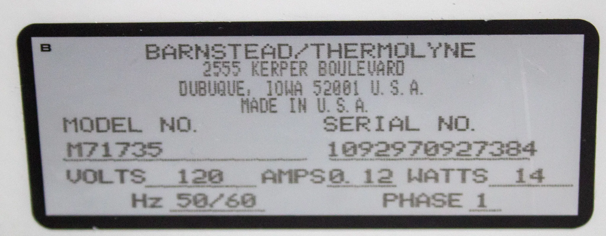 Barnstead/Thermolyne Model M71735 Slow Speed Roto Mix Compact Slow-Speed Orbital Shaker