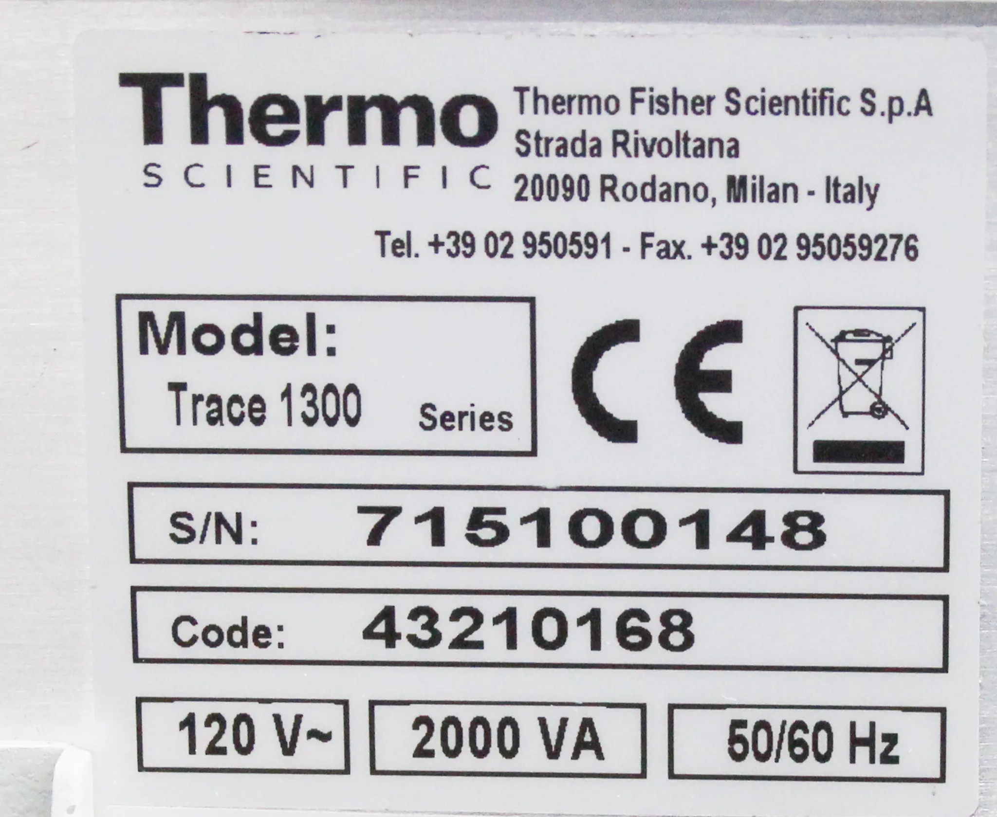 Preowned Thermo Scientific Trace 1310 GC System Needs Repairs