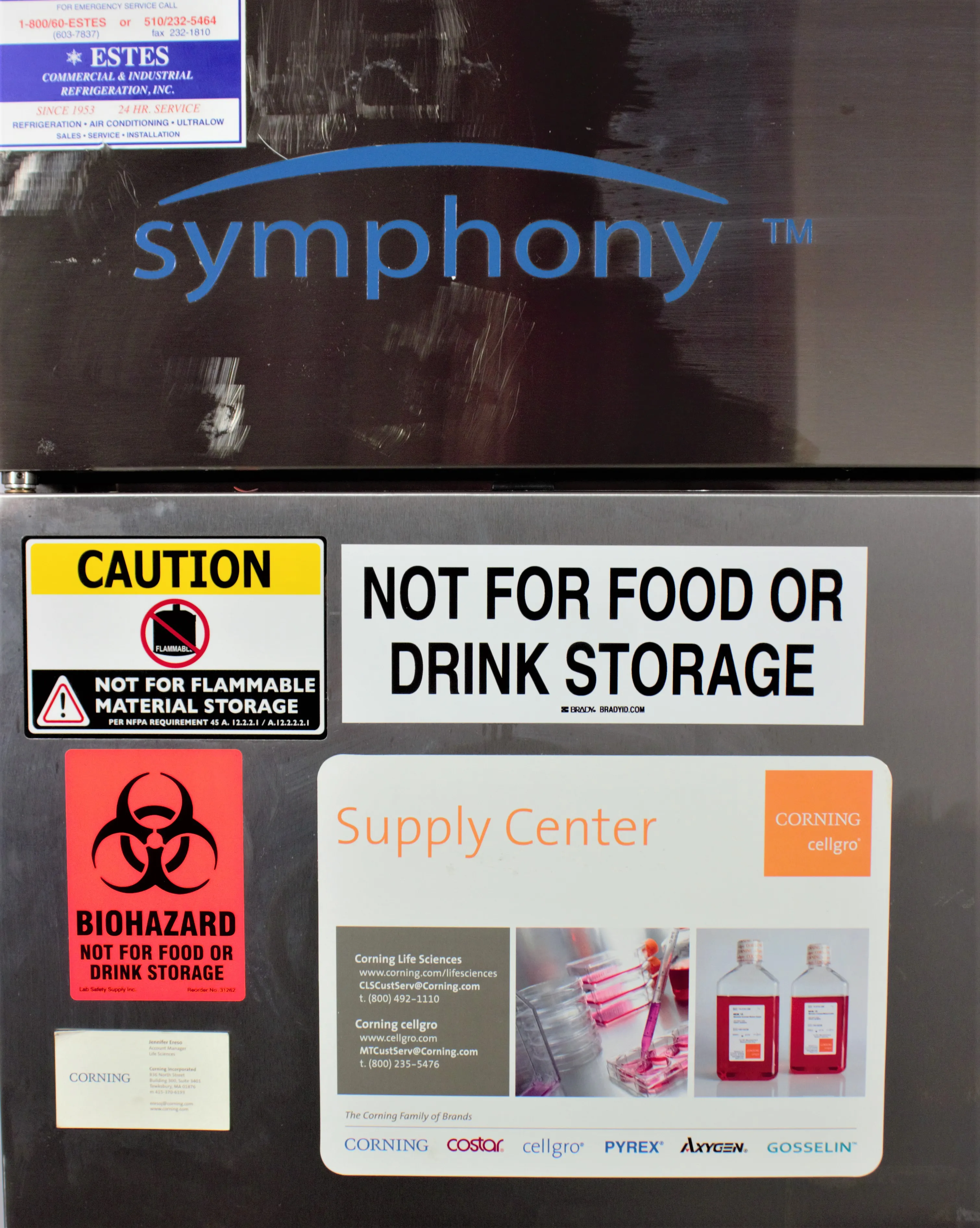 VWR Symphony Double Door Stainless Steel Laboratory Freezer