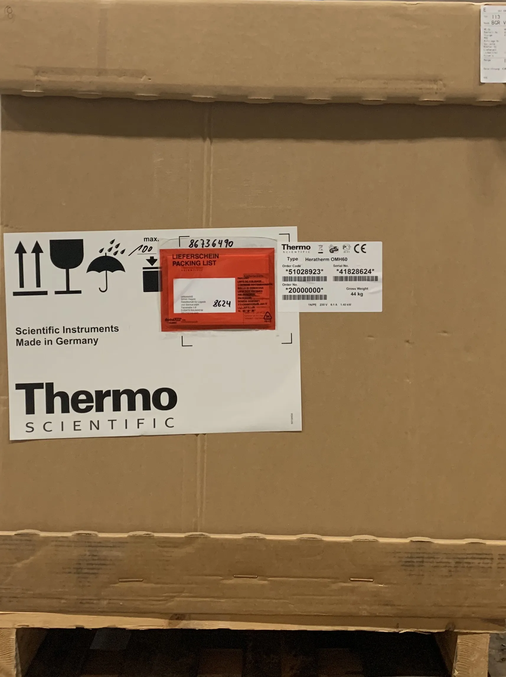 Thermo Fisher Heratherm Advanced Protocol Oven OMH60 230V 50/60Hz