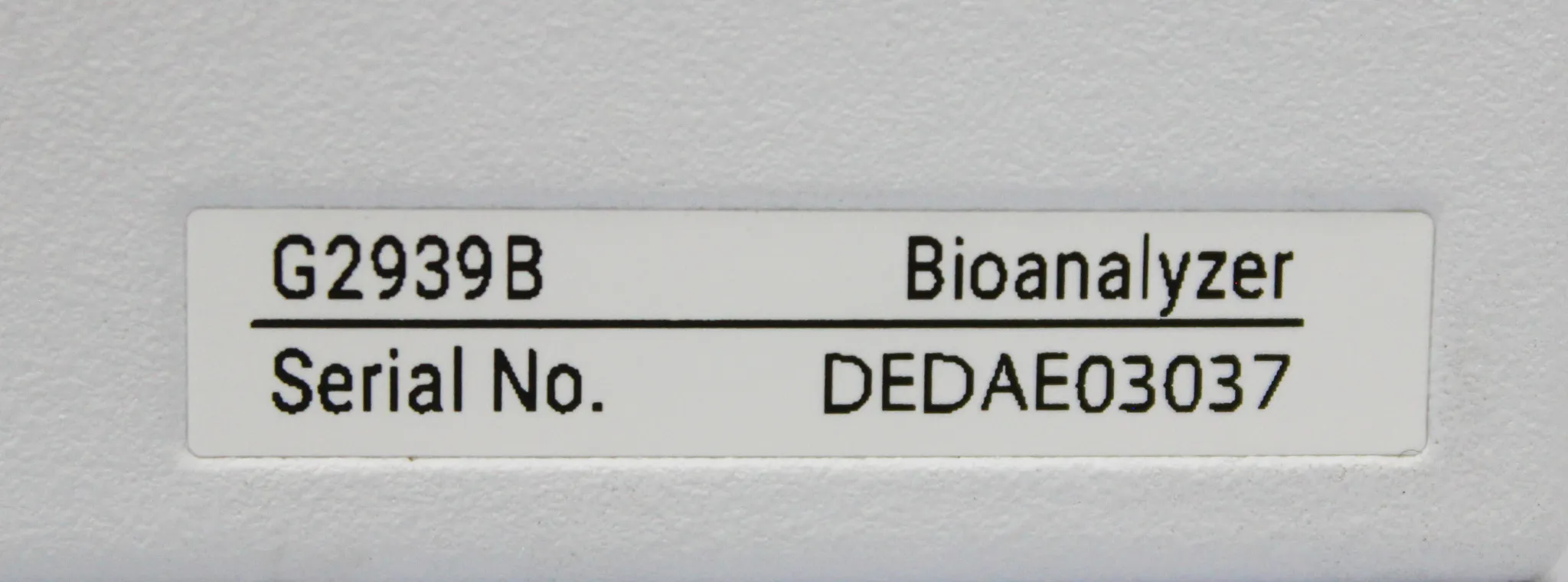 Agilent 2100 Bioanalyzer Instrument G2939B