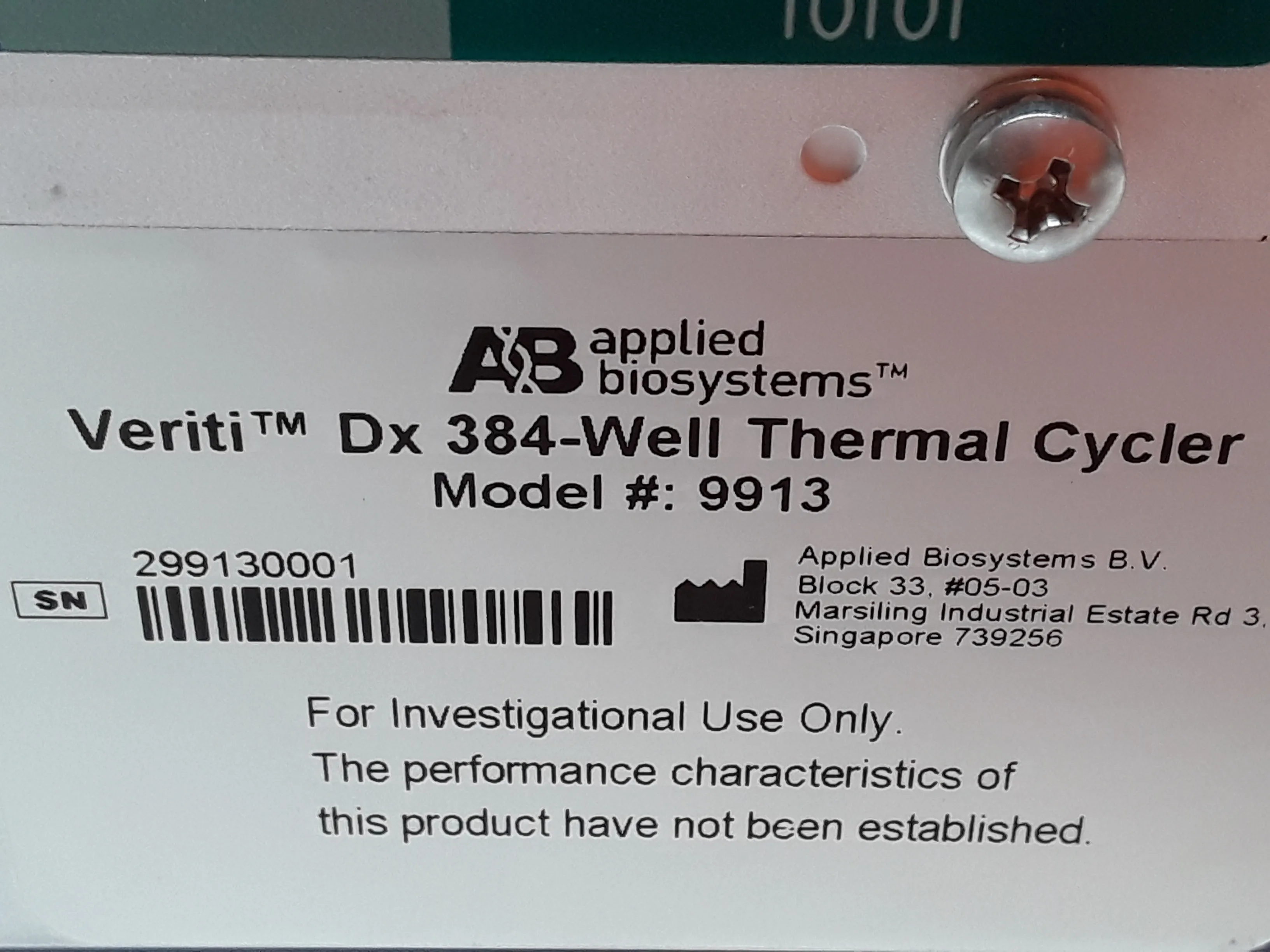 Applied Biosystems Veriti Dx Thermal Cycler 384 well PCR Machine