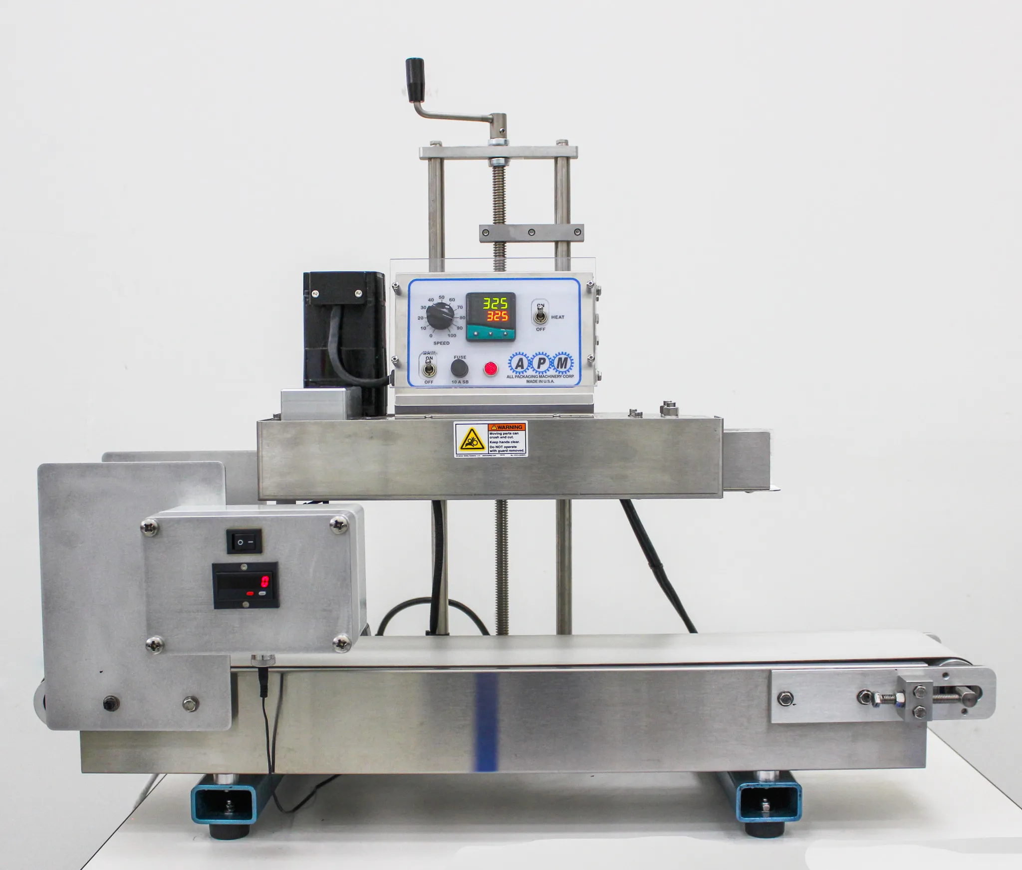 APM TCBSDM3/86X3 LIFT Table-Top Conveyorized Band Sealer