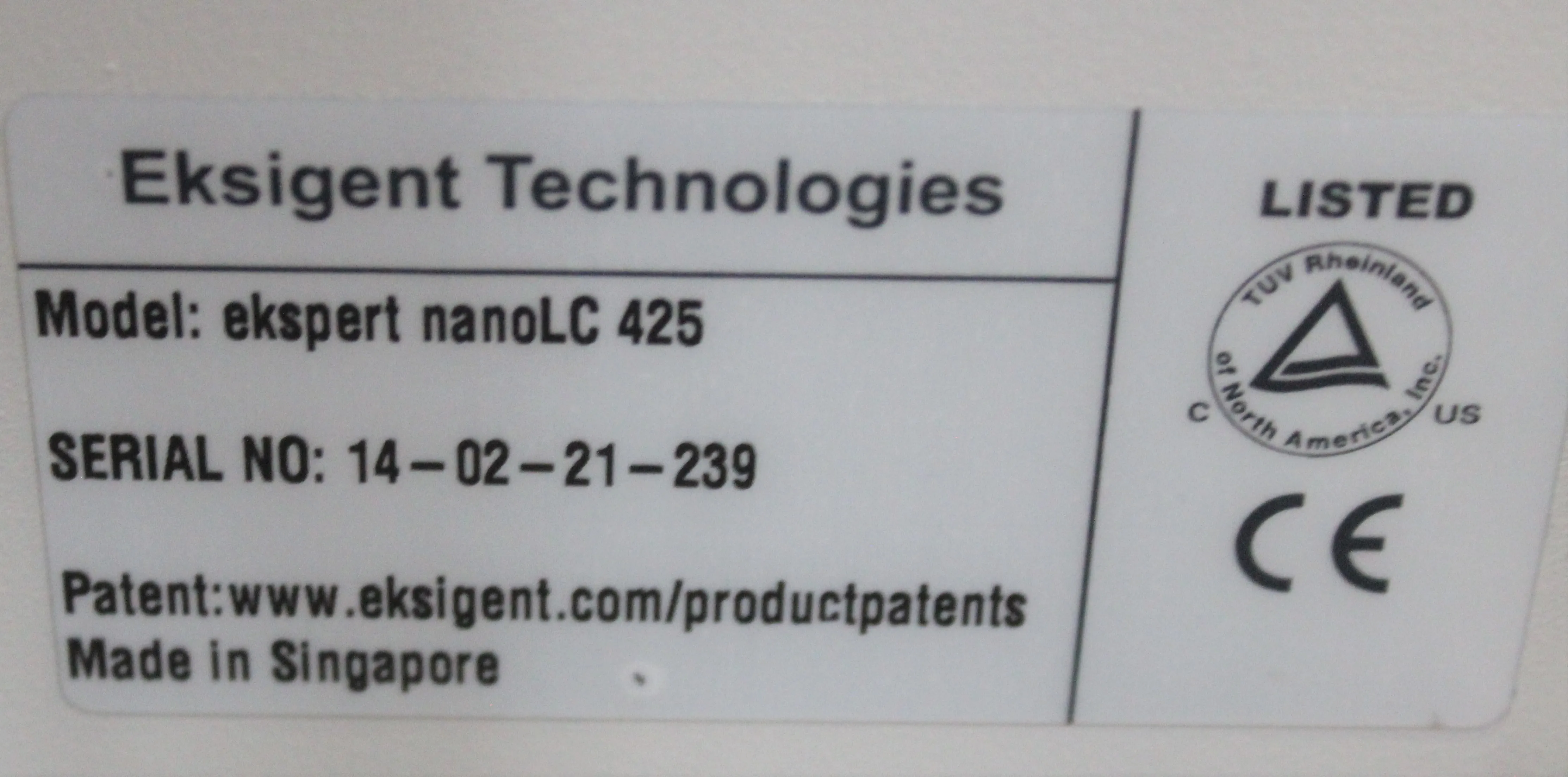 Eksigent Ekspert NanoLC 425 HPLC System - Used