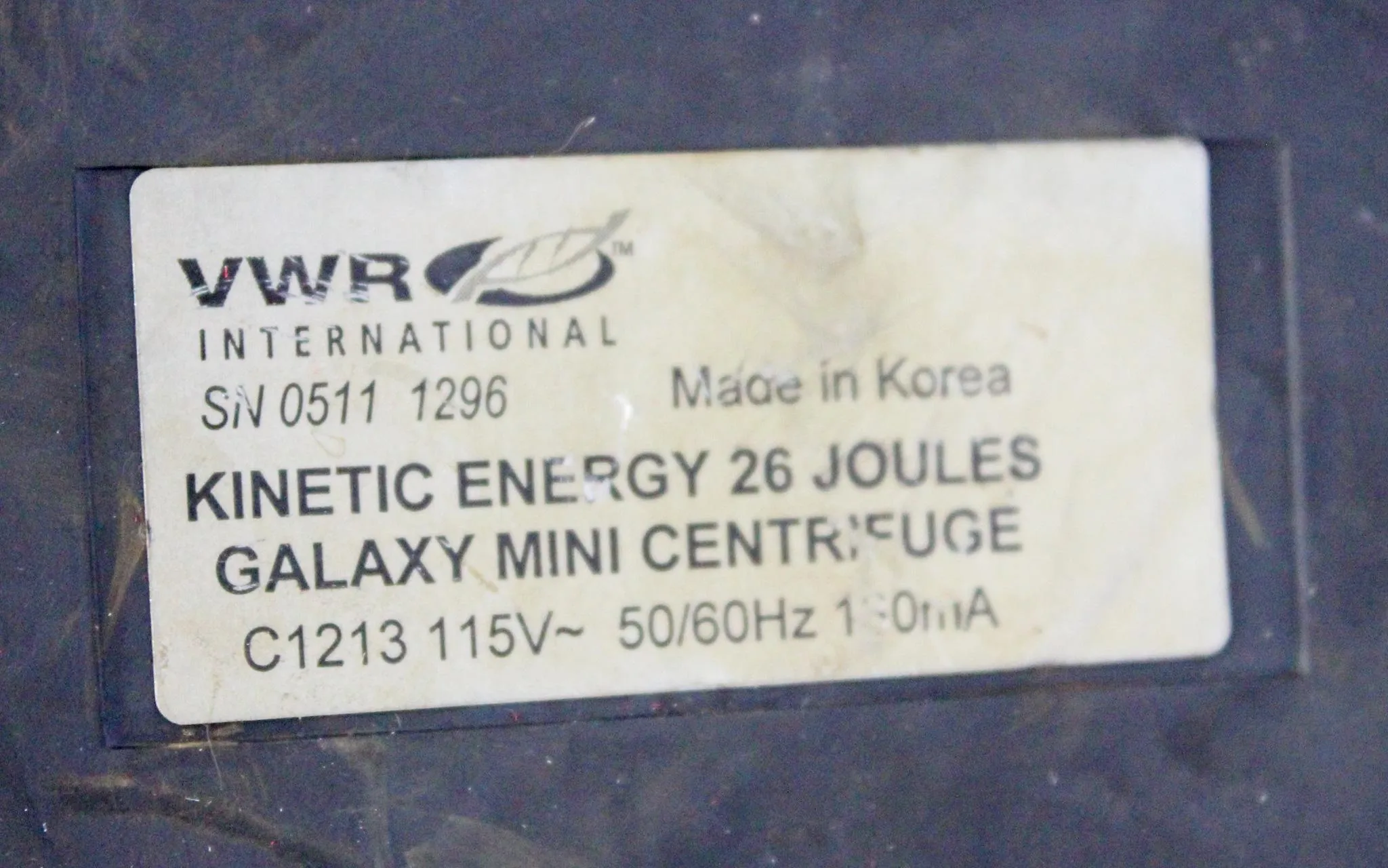VWR Galaxy Mini Centrifuge C1213