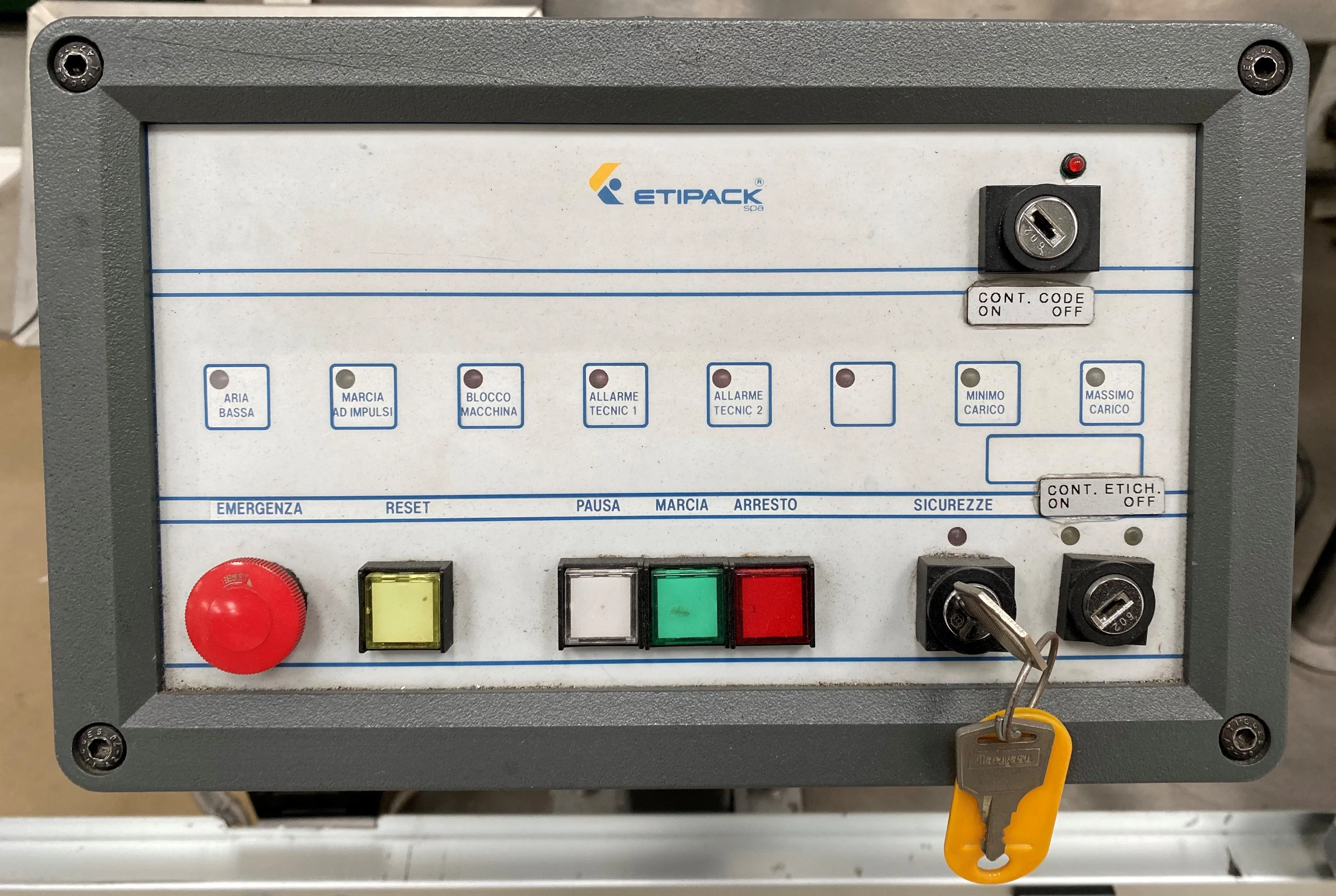 Etipack Labeller S 2/2 VF Used Pharmaceutical Labelling Unit