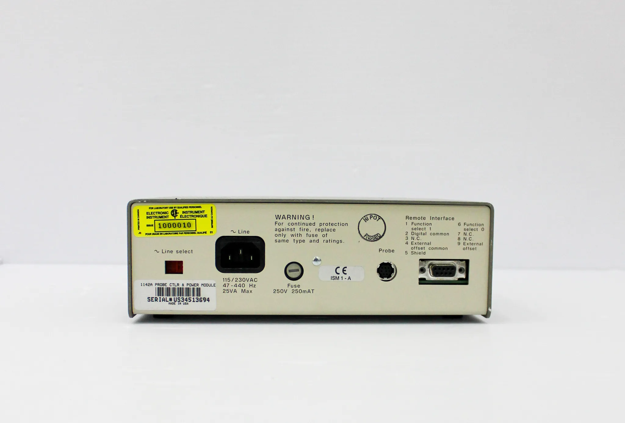 Agilent Probe Control and Power Module Model 1142A with 1144A Probe