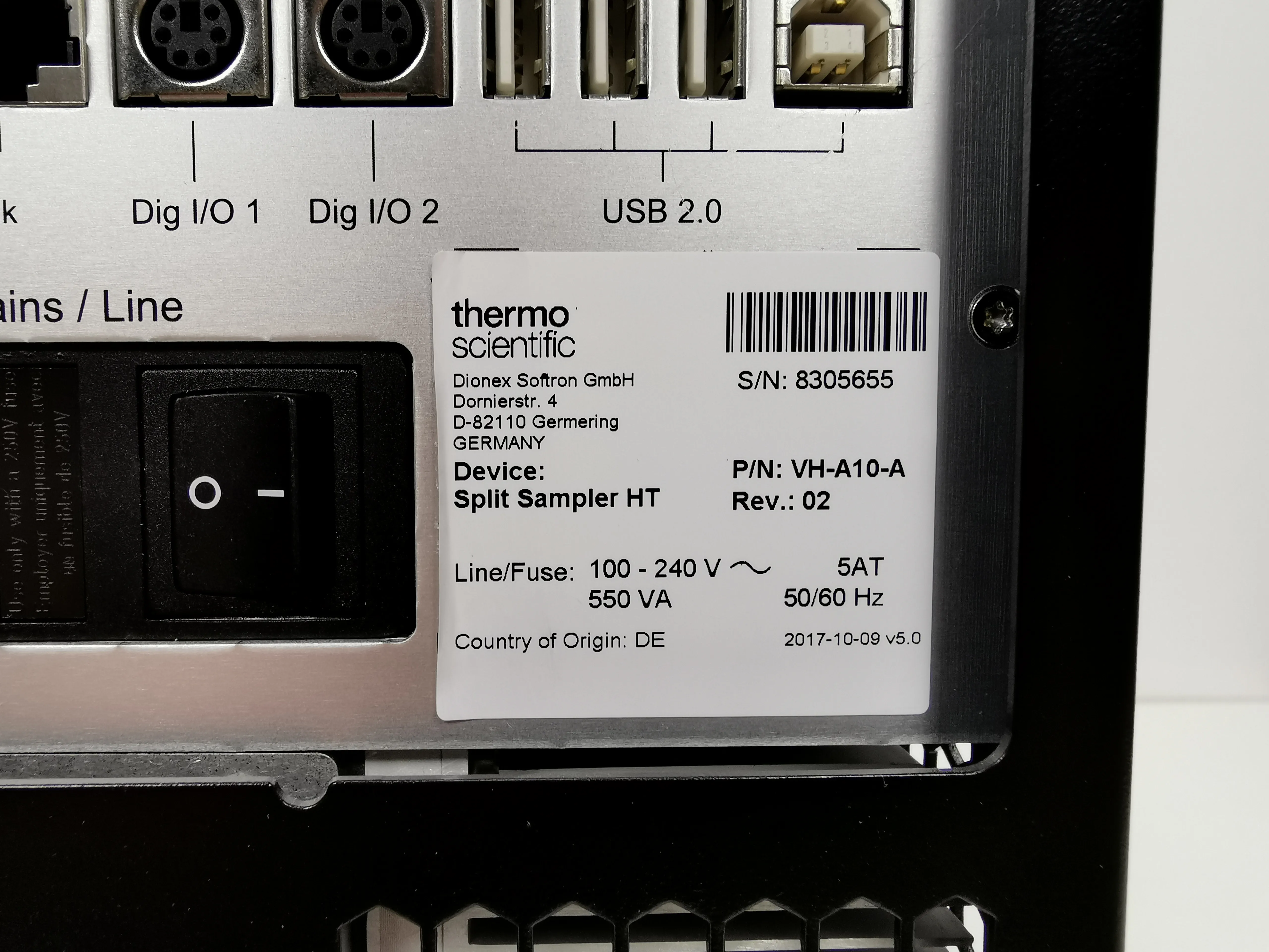 Thermo Scientific Vanquish Split Sampler HT