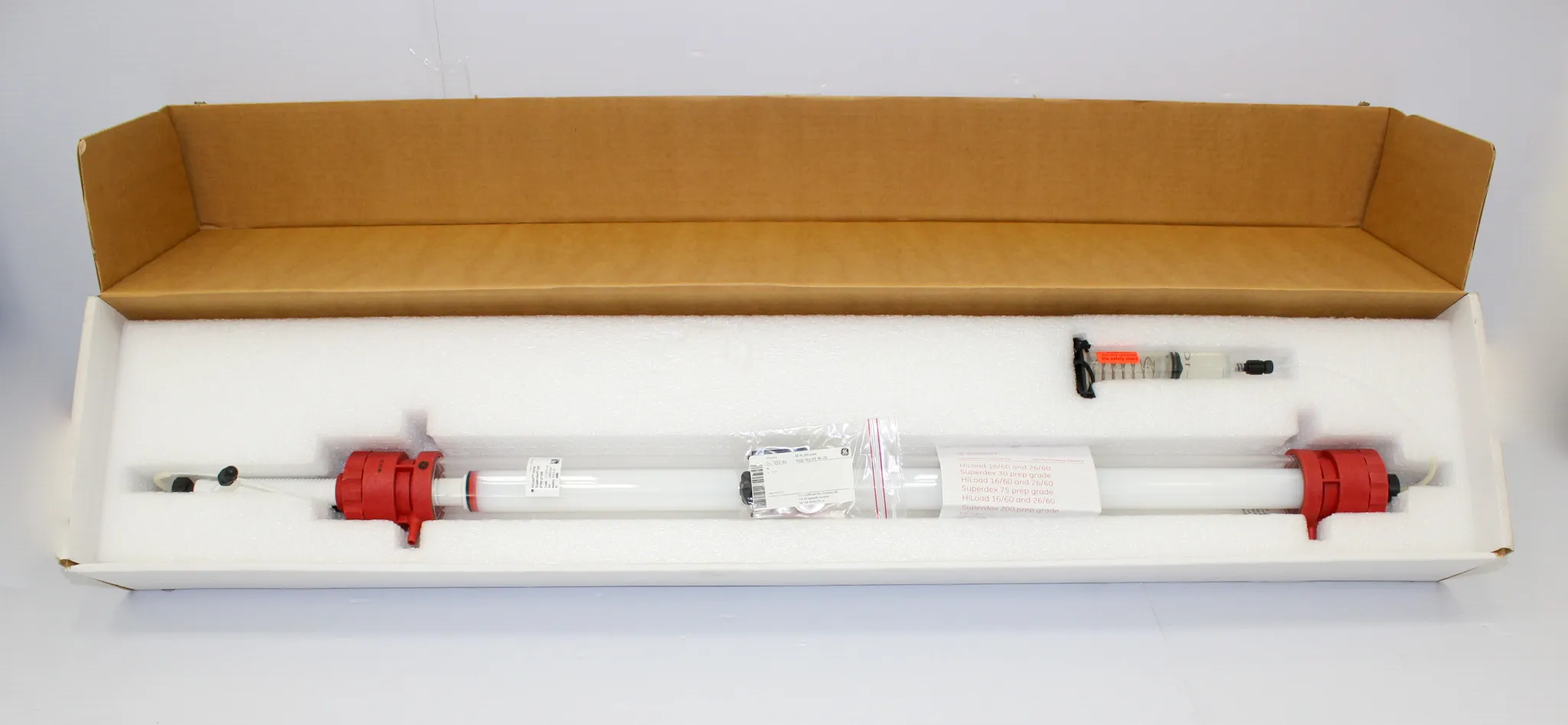 GE Healthcare HiLoad 26/60 Superdex 200pg chromatography column performance