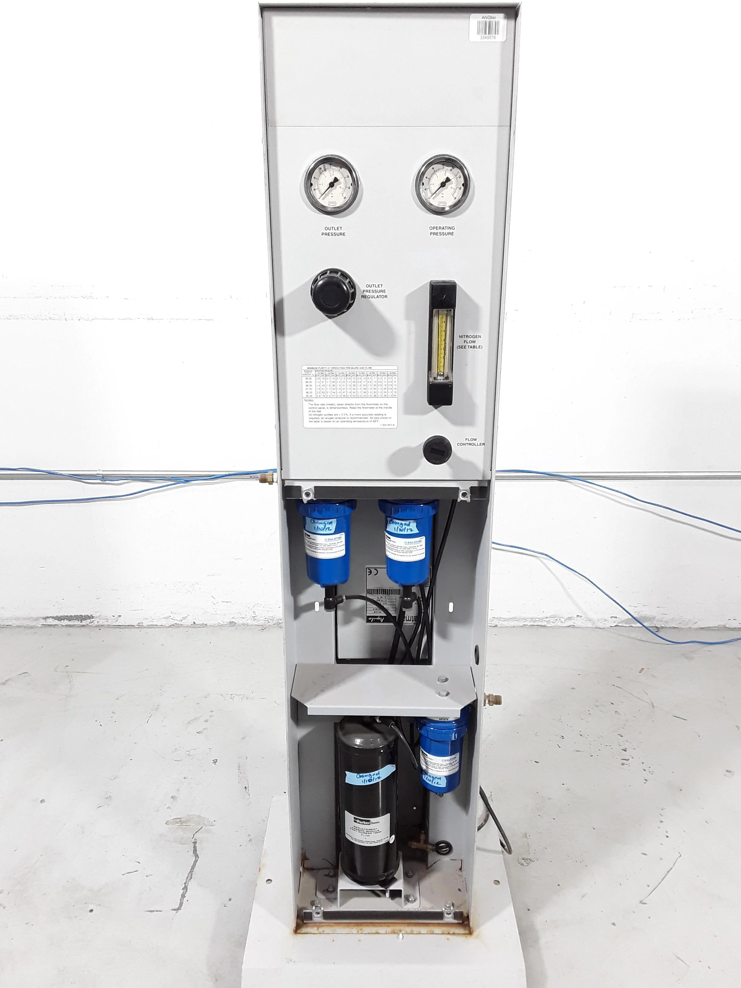 Parker Balston 75-72/ 1220-NX-2-B Nitrogen Generator