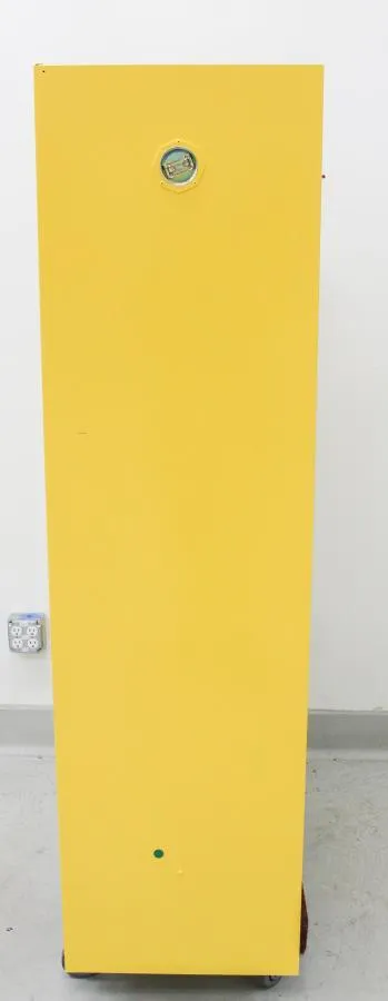 ULINE H-1564M-Y Flammable Storage Cabinet Manual Doors, Yellow, 45 Gallon