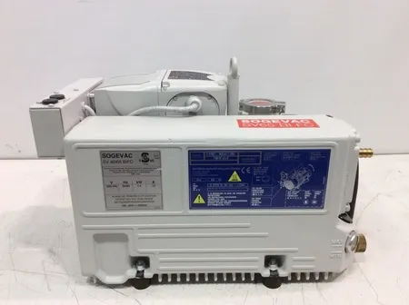 Sogevac SV65 BI FC Single Stage Oil Sealed Rotary Vane Vacuum Pump 1.1 Torr
