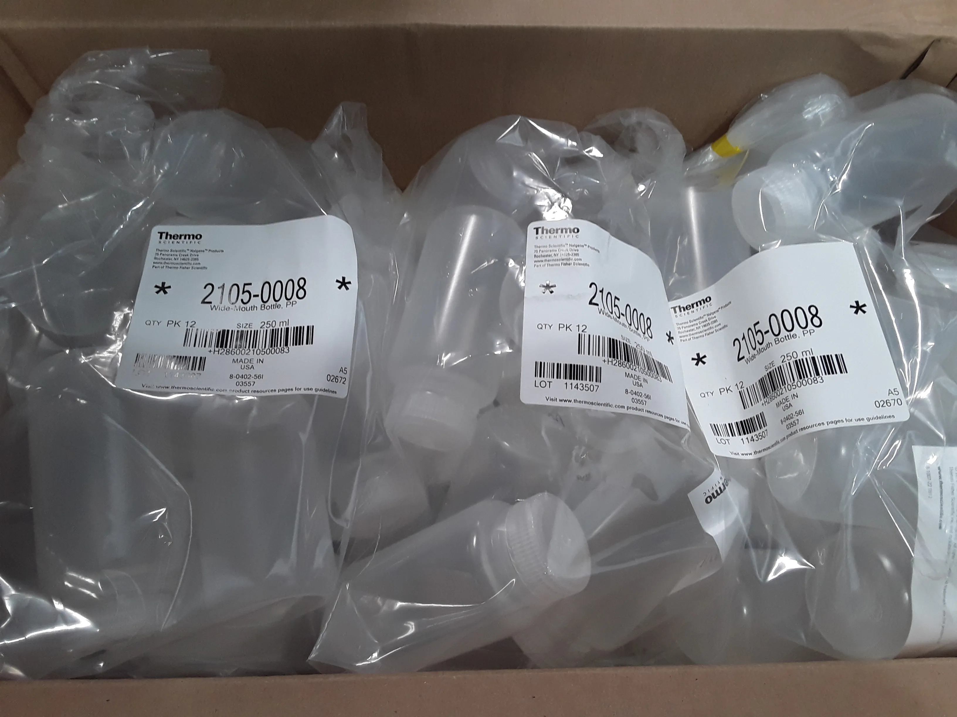 Thermo Scientific Nalgene Wide-Mouth Lab Quality PPCO Bottles 72Pack - 2105-0008 Wide-Mouth Bottle 72pk
