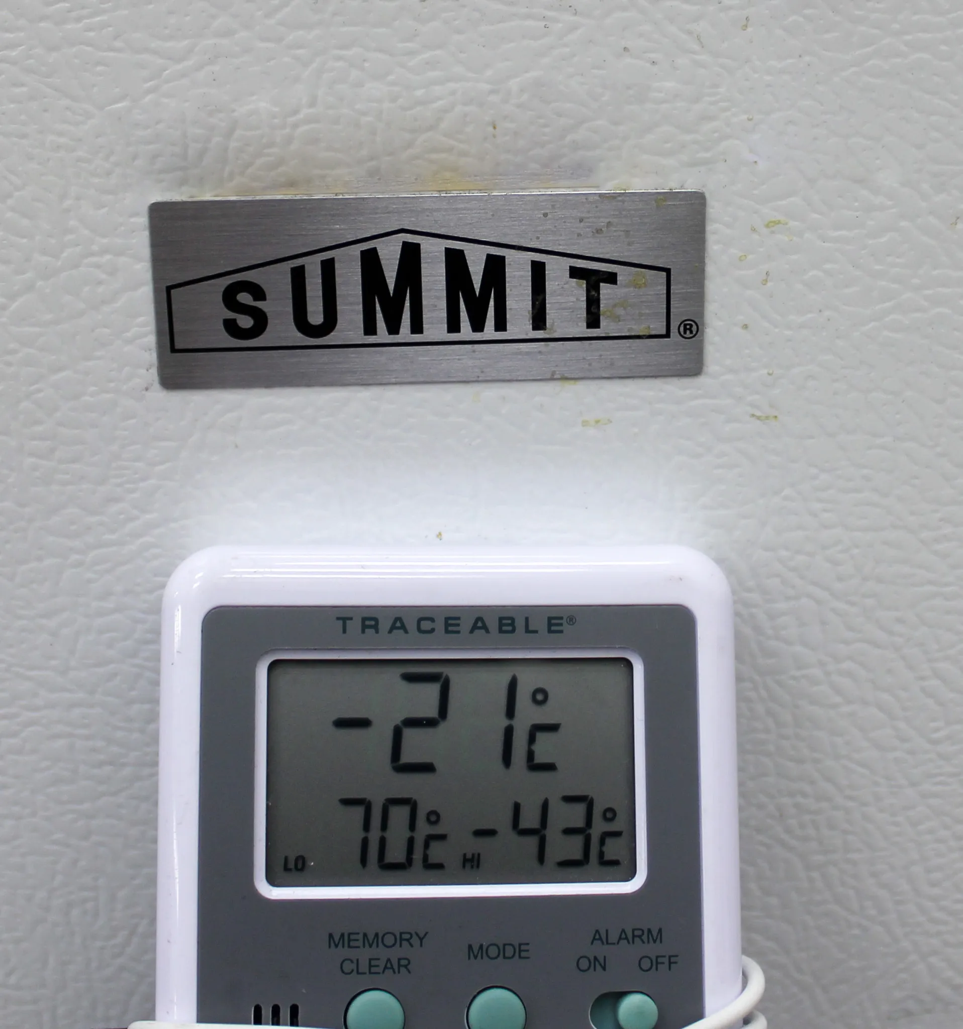 Summit 5 cu. ft. Upright Manual Defrost Freezer in White FS-60M