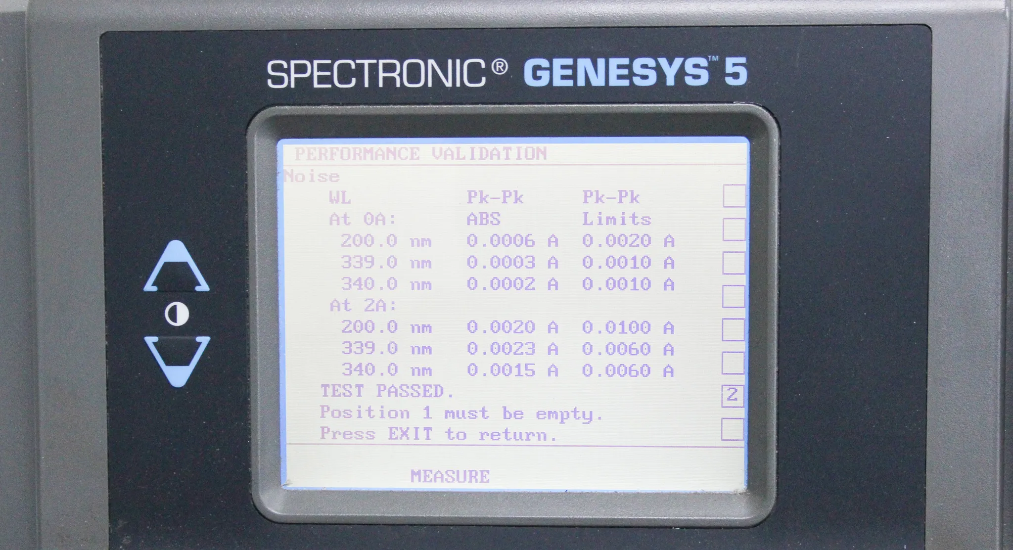 Spectronic Genesys 5 UV/Visible Spectrophotometer CAT# 336001