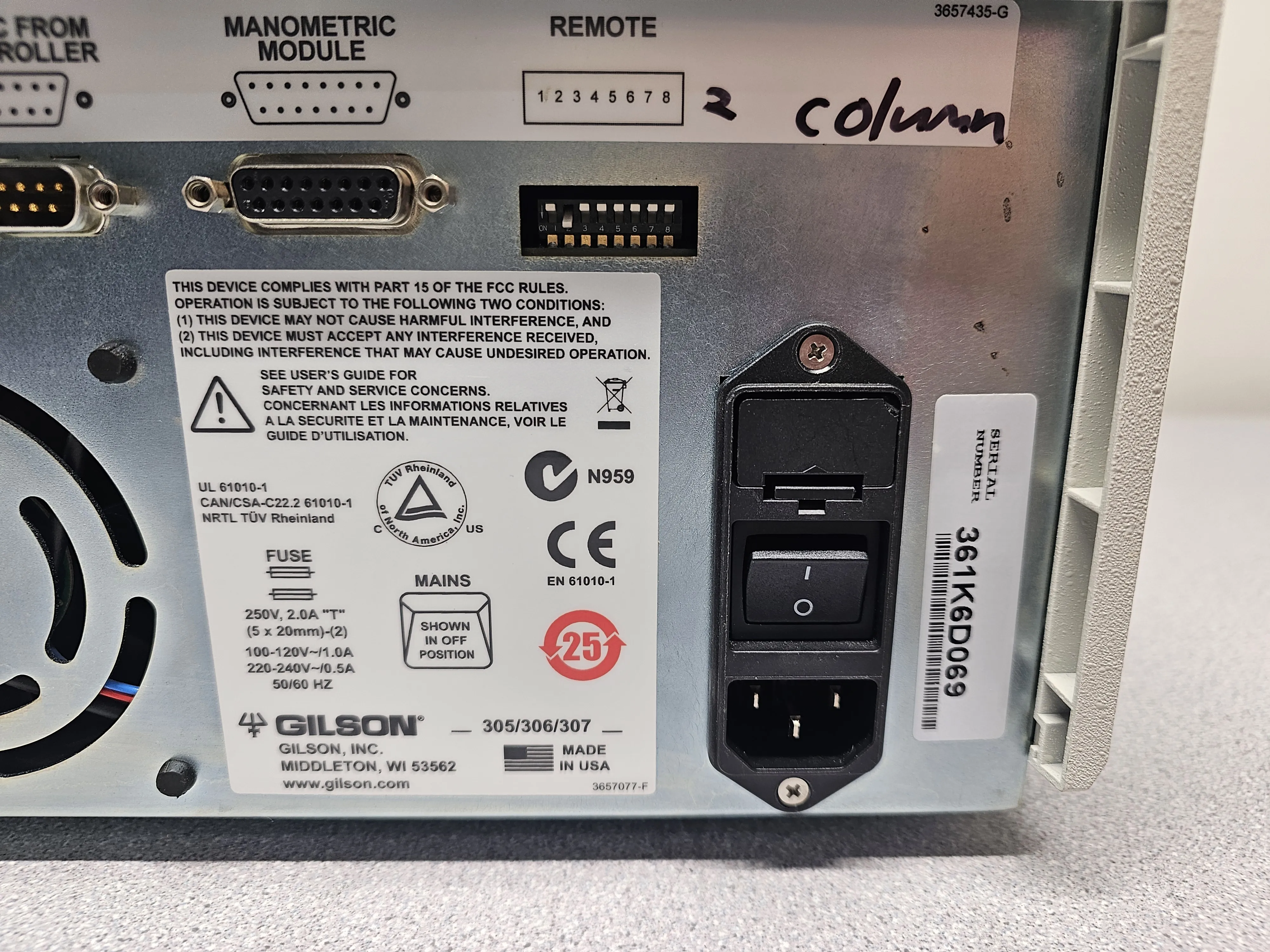 Gilson 306 HPLC Pump