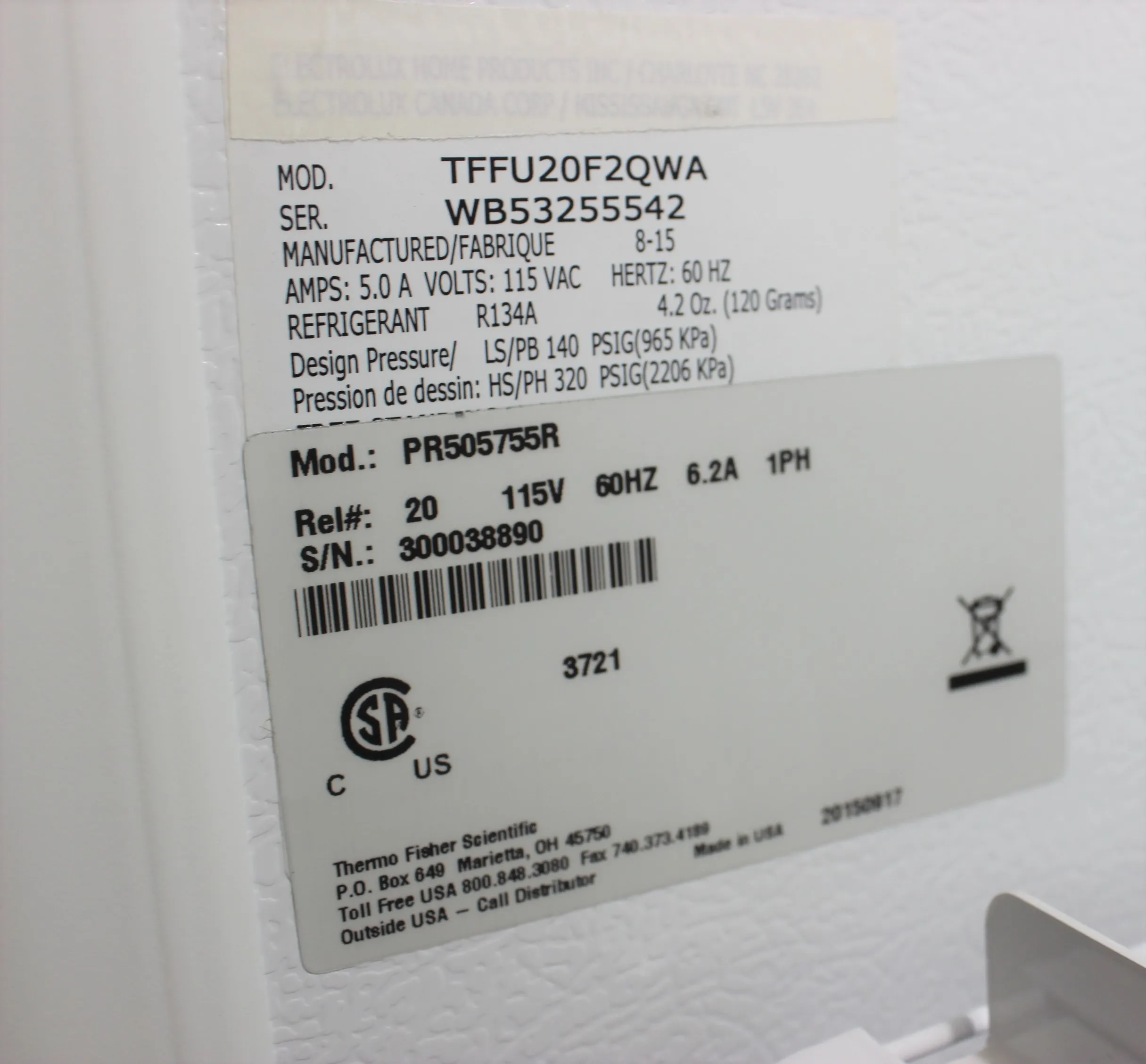 Thermo PR505755R Incubator Refrigerated -10C to +50C 566L 120V